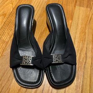 Brighton black wedge